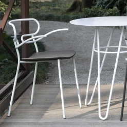 Viadurini in the Garden Gartenstühle Metall-Außenstuhl aus Metall und Polyurethan Hergestellt in Italien, 2 Stück - Trosa