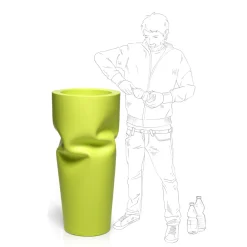 Viadurini in the Garden Gartenideen-Außenvase aus matt gefärbtem Polyethylen Made in Italy - Proud