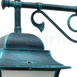 Viadurini Lighting Gartenlaternen-Außenwandlaterne aus Aluminium und sandgestrahltem Glas - Alchemist