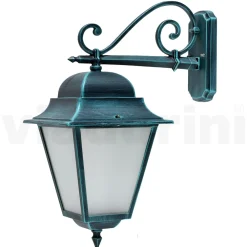 Viadurini Lighting Garten-Wandlampen-Außenwandleuchte aus Aluminium und sandgestrahltem Glas - Alchemist