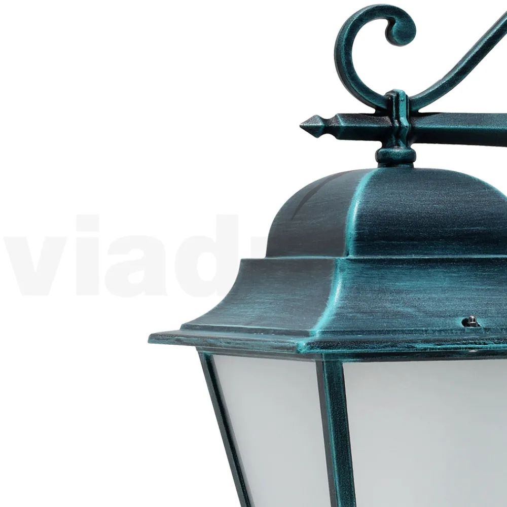 Viadurini Lighting Garten-Wandlampen-Außenwandleuchte aus Aluminium und sandgestrahltem Glas - Alchemist