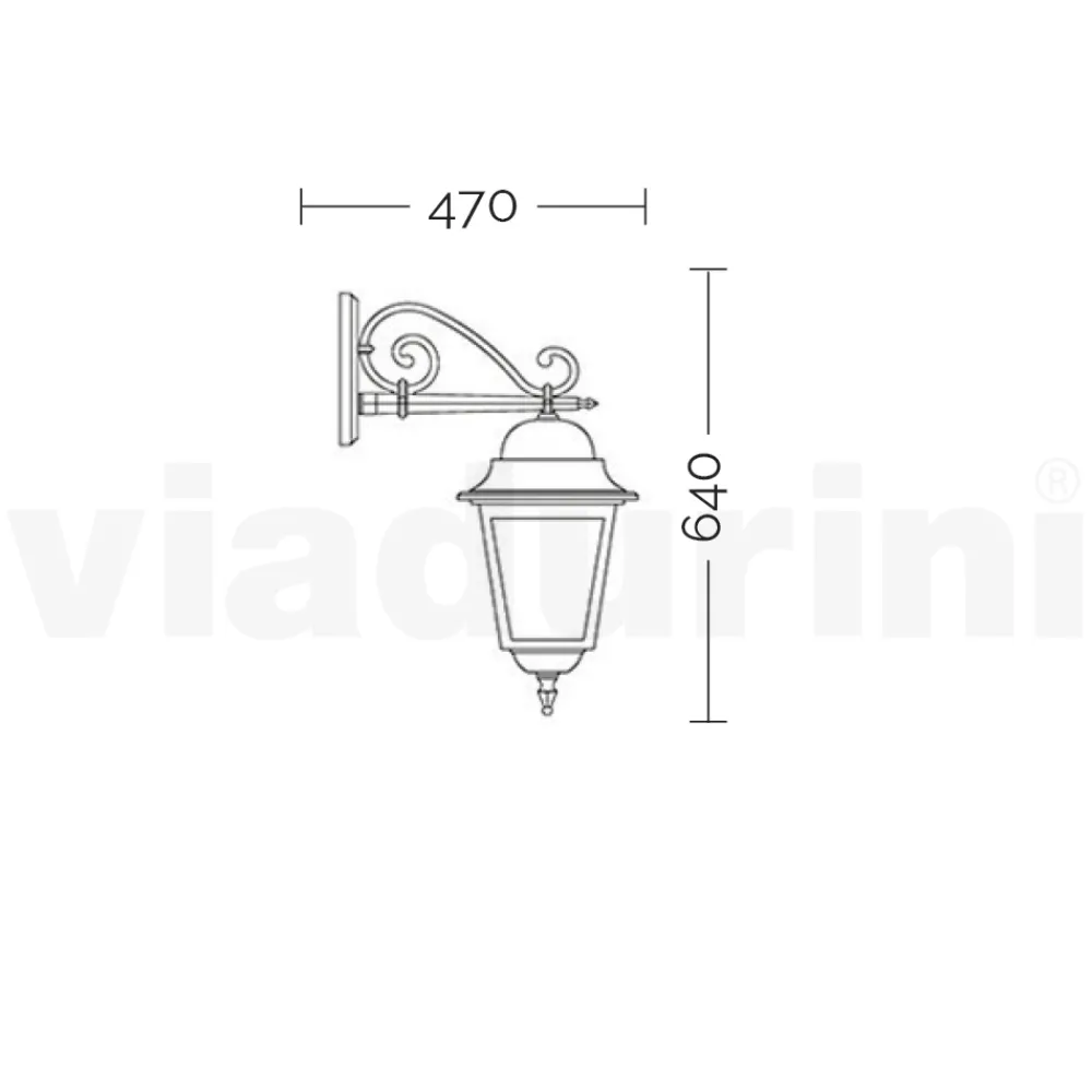 Viadurini Lighting Garten-Wandlampen-Außenwandleuchte aus Aluminium und sandgestrahltem Glas - Alchemist