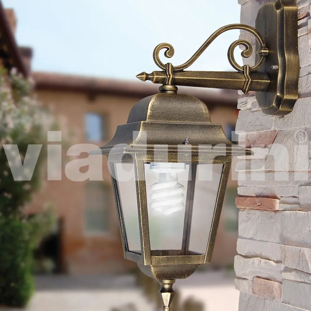 Viadurini Lighting Pendelleuchten Vintage-Außenwandleuchte aus Aluminium, hergestellt in Italien, Aquilina