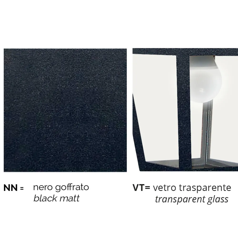 Viadurini Lighting Pendelleuchten Vintage-Außenwandleuchte aus Aluminium, hergestellt in Italien, Aquilina