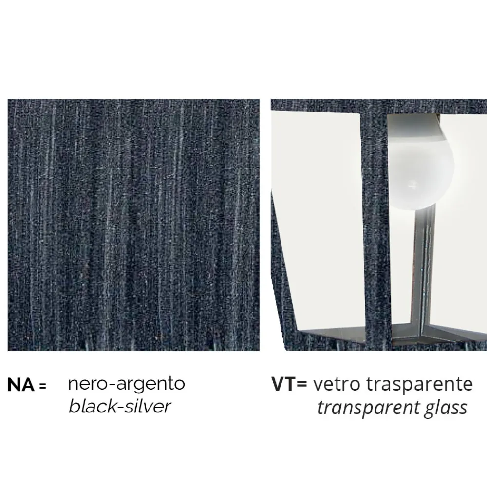 Viadurini Lighting Pendelleuchten Vintage-Außenwandleuchte aus Aluminium, hergestellt in Italien, Aquilina