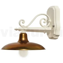 Viadurini Lighting Garten-Wandlampen-Außenwandleuchte aus Aluminium und Messing, hergestellt in Italien – Adela