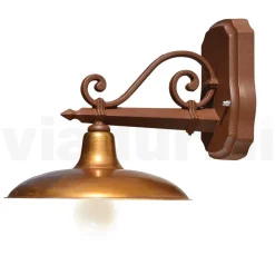 Viadurini Lighting Garten-Wandlampen-Außenwandleuchte aus Aluminium und Messing, hergestellt in Italien – Adela