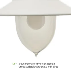 Viadurini Lighting Garten-Wandlampen-Außenwandleuchte aus Aluminium und Polycarbonat, hergestellt in Italien – Cassandra