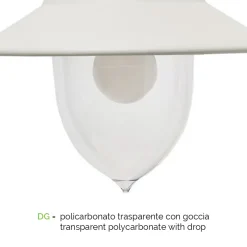 Viadurini Lighting Garten-Wandlampen-Außenwandleuchte aus Aluminium und Polycarbonat, hergestellt in Italien – Cassandra