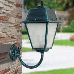 Viadurini Lighting Garten-Wandlampen-Außenwandleuchte aus Aluminium und Glas, hergestellt in Italien – Doroty