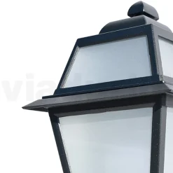 Viadurini Lighting Garten-Wandlampen-Außenwandleuchte aus anthrazitfarbenem Aluminium und Glas Made in Italy - Elric