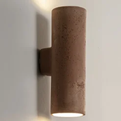 Toscot Garten-Wandlampen-Außenwandleuchte aus farbigem Ton und PMMA Made in Italy - Hans