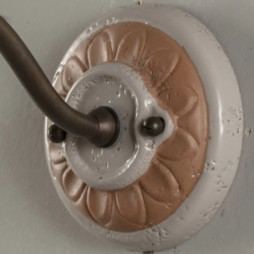 Toscot Garten-Wandlampen-Außenwandleuchte aus Galestro und Metall handgefertigt in Italien - Spoleto