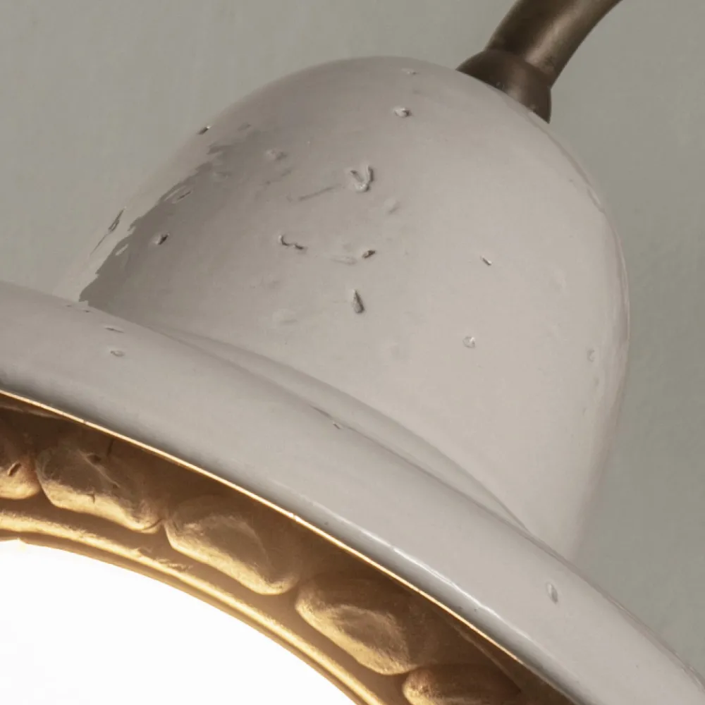 Toscot Garten-Wandlampen-Außenwandleuchte aus Galestro und Metall handgefertigt in Italien - Spoleto