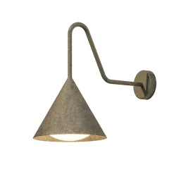 Viadurini Lighting Garten-Wandlampen-Außenwandleuchte aus Glas und Messing, hergestellt in Italien – Rain