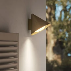 Viadurini Lighting Garten-Wandlampen-Außenwandleuchte aus Glas und Messing, hergestellt in Italien – Rain