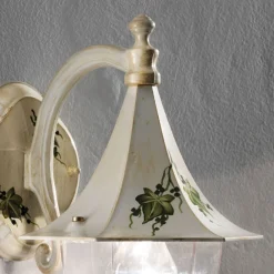 Ferroluce Garten-Wandlampen-Außenwandleuchte aus handbemaltem Aluminium und Edere-Dekoration - Arezzo