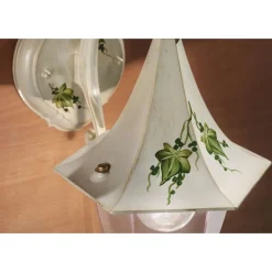 Ferroluce Garten-Wandlampen-Außenwandleuchte aus handbemaltem Aluminium und Edere-Dekoration - Arezzo