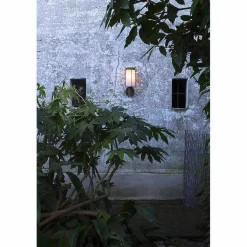 Il Fanale Garten-Wandlampen-Außenwandleuchte aus Messing und weißem Glas - Loggia von