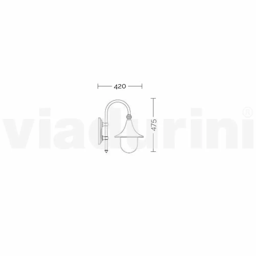 Viadurini Lighting Garten-Wandlampen-Außenwandleuchte aus weißem Aluminium, hergestellt in Italien, Anusca