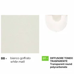 Viadurini Lighting Garten-Wandlampen-Außenwandleuchte aus weißem Aluminium, hergestellt in Italien, Anusca