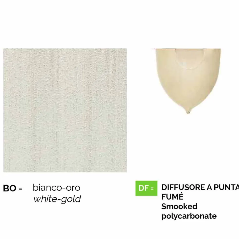 Viadurini Lighting Garten-Wandlampen-Außenwandleuchte aus weißem Aluminium, hergestellt in Italien, Anusca