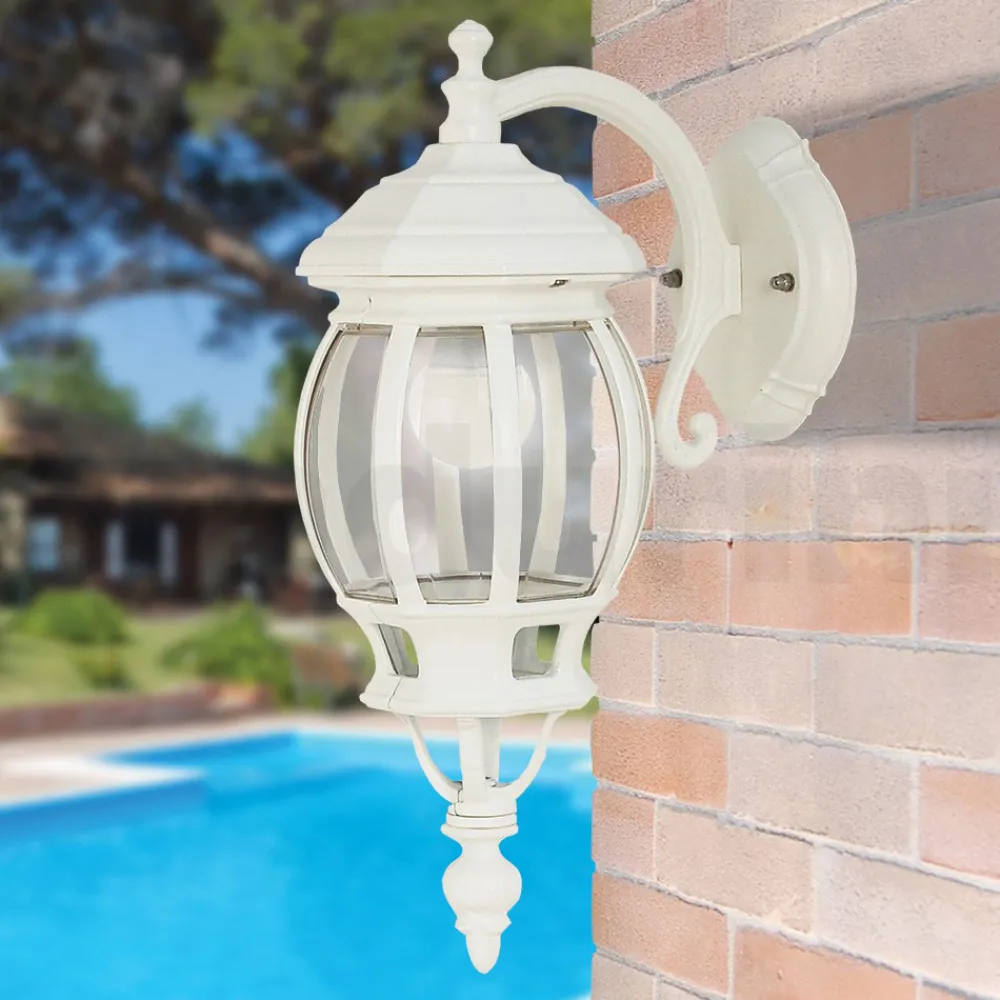 Viadurini Lighting Garten-Wandlampen-Außenwandleuchte aus weißem Aluminium, hergestellt in Italien – Dodo