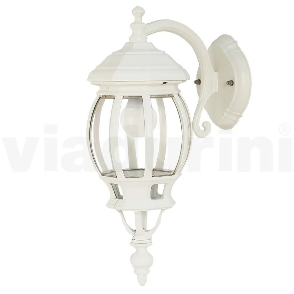 Viadurini Lighting Garten-Wandlampen-Außenwandleuchte aus weißem Aluminium, hergestellt in Italien – Dodo