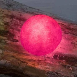 In-es.artdesign Design Beleuchtung-Außenwandleuchte Button Out in farbigem Nebulite