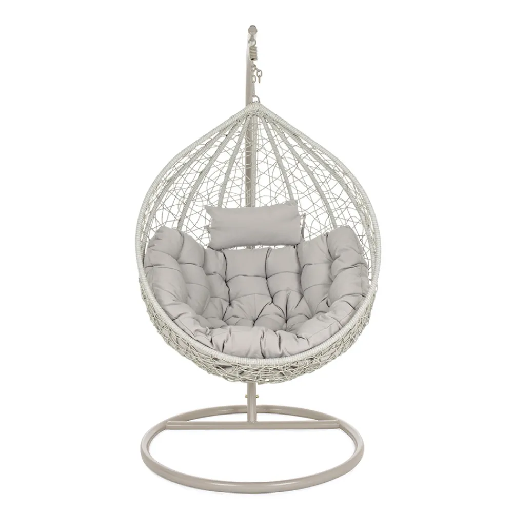 Viadurini in the Garden Metallsessel-Aufhängender Gartensessel aus Stahl für luxuriöses Design im Freien - Schaum