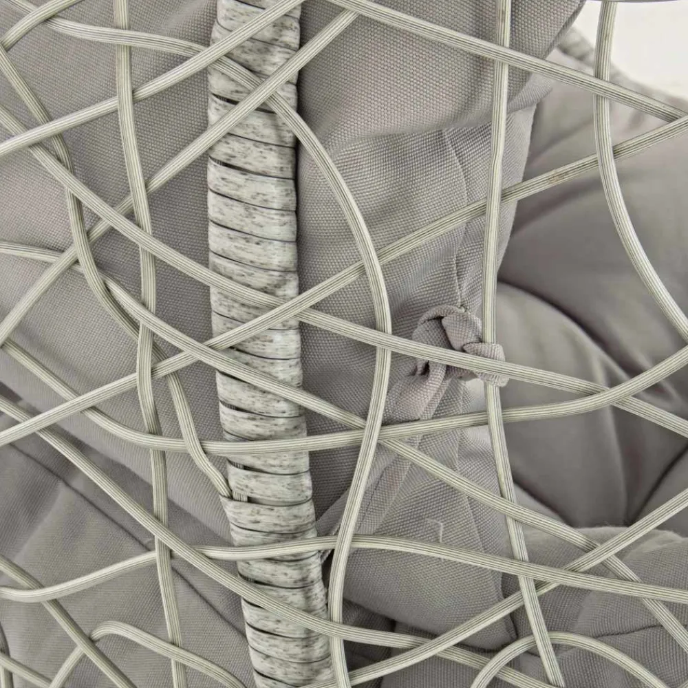 Viadurini in the Garden Metallsessel-Aufhängender Gartensessel aus Stahl für luxuriöses Design im Freien - Schaum