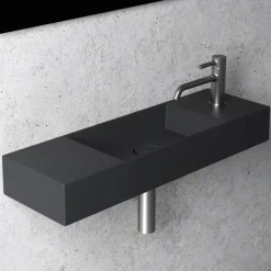 Viadurini Bathroom Keramikwaschbecken-Aufsatz- oder Wandwaschbecken aus Keramik Made in Italy - Act