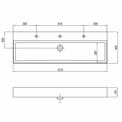 Viadurini Bathroom Keramikwaschbecken-Aufsatz- oder Wandwaschbecken aus weißer oder farbiger Keramik Leivi