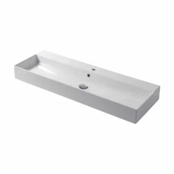 Viadurini Bathroom Keramikwaschbecken-Aufsatz- oder Wandwaschbecken in weißer oder farbiger Keramik Leivi