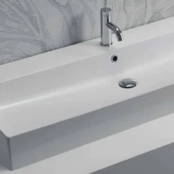 Viadurini Bathroom Keramikwaschbecken-Aufsatz- oder Wandwaschbecken in weißer oder farbiger Keramik Leivi