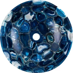 Viadurini Bathroom Steinwaschbecken-Aufsatzwaschbecken aus Achat Sasha Design, handgemachtes Einzelstück