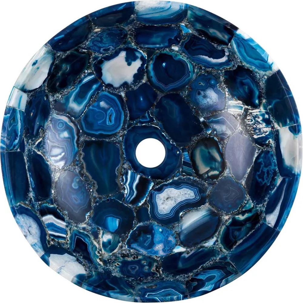 Viadurini Bathroom Steinwaschbecken-Aufsatzwaschbecken aus Achat Sasha Design, handgemachtes Einzelstück