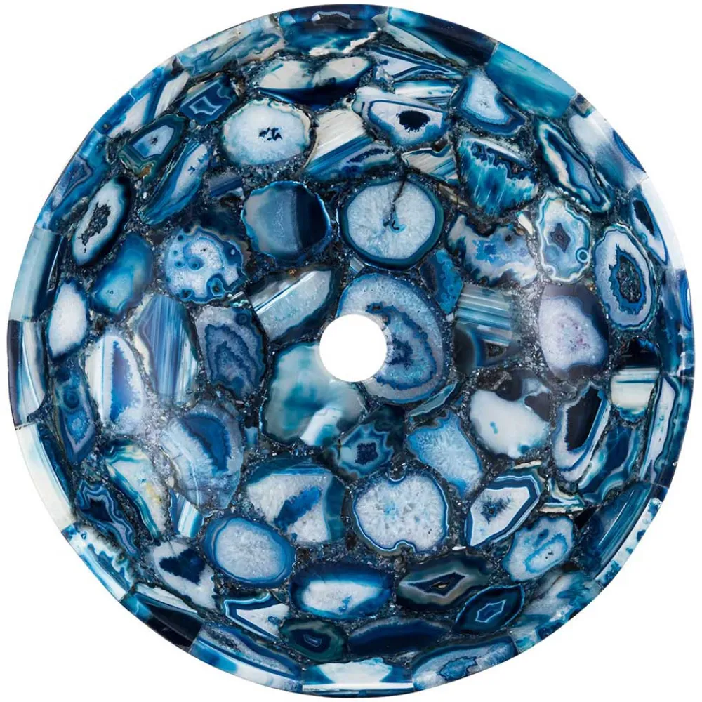 Viadurini Bathroom Steinwaschbecken-Aufsatzwaschbecken aus Achat Sasha Design, handgemachtes Einzelstück