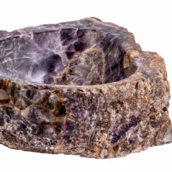 Viadurini Bathroom Steinwaschbecken-Aufsatzwaschbecken aus Amethyststein, Vidor