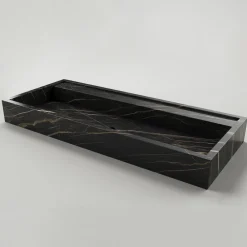 Viadurini Bathroom Keramikwaschbecken-Aufsatzwaschbecken aus Feinsteinzeug mit Marmoroptik Made in Italy - Cervia