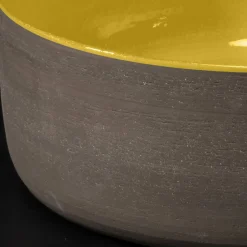 Viadurini Bathroom Farbige Waschbecken-Aufsatzwaschbecken aus feuerfestem Ton Made in Italy - Tatiana