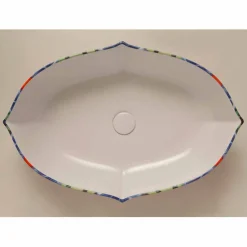 Viadurini Bathroom Farbige Waschbecken-Aufsatzwaschbecken aus gezeichneter Keramik made in Italy Oscar Design