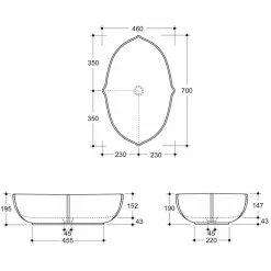 Viadurini Bathroom Farbige Waschbecken-Aufsatzwaschbecken aus gezeichneter Keramik made in Italy Oscar Design