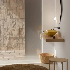 Viadurini Bathroom Keramikwaschbecken-Aufsatzwaschbecken aus glänzender oder mattierter Keramik, hergestellt in Italien – Ferry