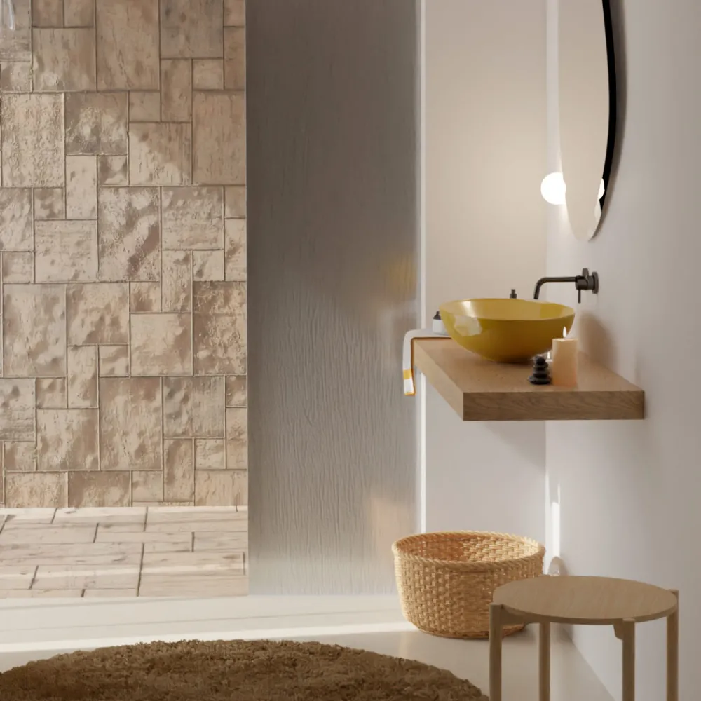 Viadurini Bathroom Keramikwaschbecken-Aufsatzwaschbecken aus glänzender oder mattierter Keramik, hergestellt in Italien – Ferry