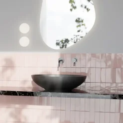 Viadurini Bathroom Keramikwaschbecken-Aufsatzwaschbecken aus glänzender oder mattierter Keramik, hergestellt in Italien – Ferry