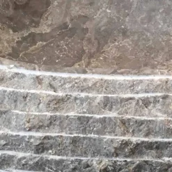 Viadurini Bathroom Steinwaschbecken-Aufsatzwaschbecken aus grauem Stein Ivy, handgefertigtes Design-Einzelstück