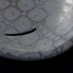 Viadurini Bathroom Farbige Waschbecken-Aufsatzwaschbecken aus grauer, mit Kokosnuss bedruckter Keramik, hergestellt in Italy Glossy