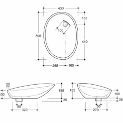 Viadurini Bathroom Farbige Waschbecken-Aufsatzwaschbecken aus grauer, mit Kokosnuss bedruckter Keramik, hergestellt in Italy Glossy
