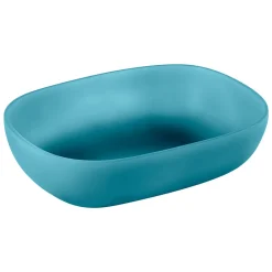 Viadurini Bathroom Harzwaschbecken-Aufsatzwaschbecken aus handbedrucktem, halbtransparentem, farbigem Harz - Elba